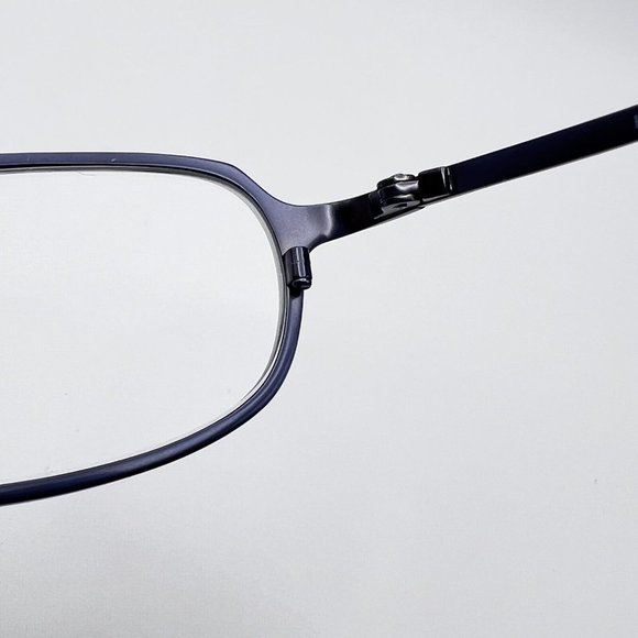 Milano Hinna Oval Full Rim Eyeglass Frames Titanium Metal Blue 50-20-140 Japan - Picture 8 of 11